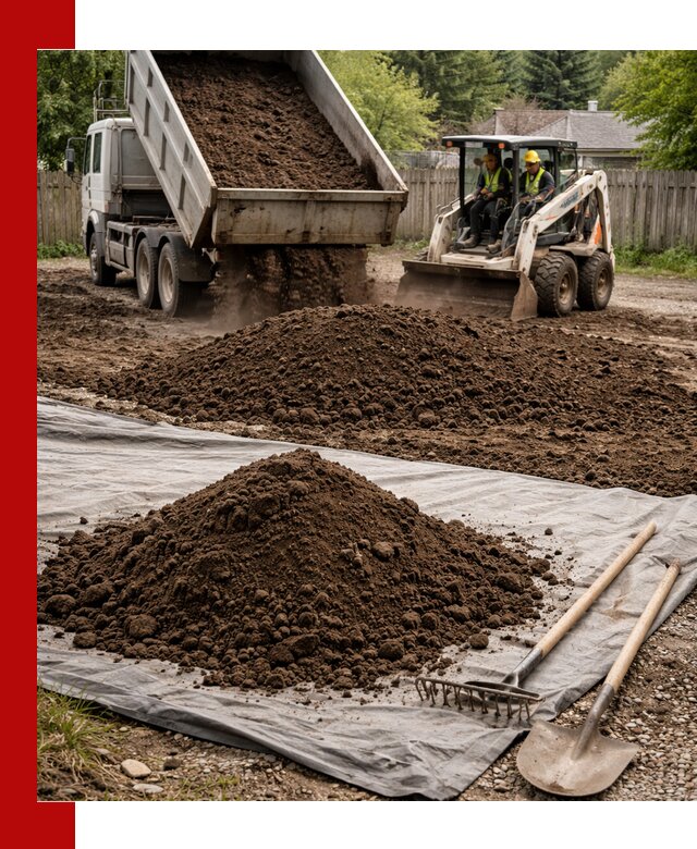 Грунт для отсыпки участка с доставкой в Кольчугине