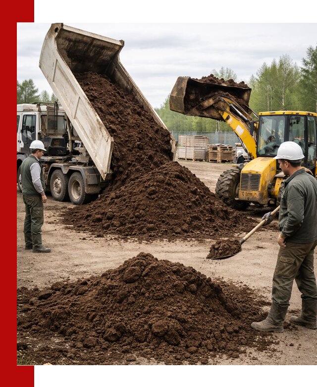 Доставка торфа оптом и в мешках в Кольчугине