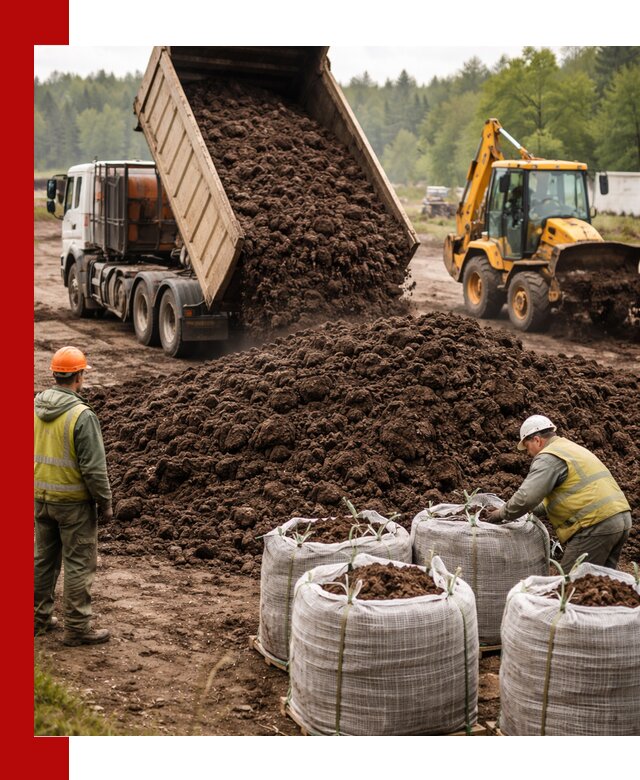 Доставка нейтрального торфа в Кольчугине оптом и в розницу