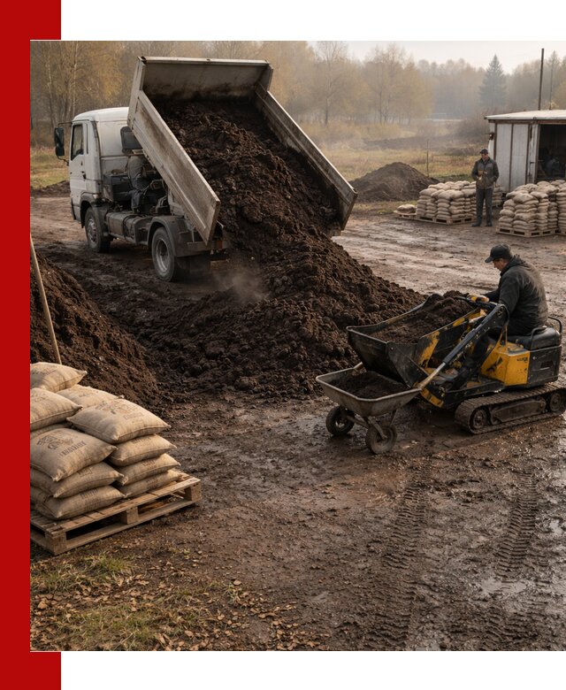 Кислый торф в доставке по выгодным ценам в Кольчугине