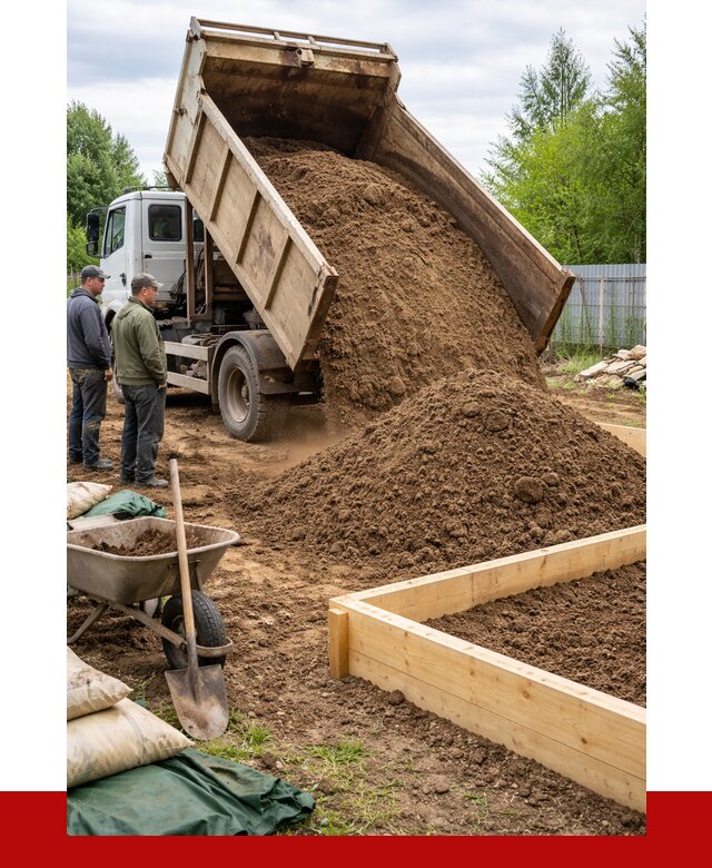 Торфо песчаная смесь в Кольчугине с доставкой от 1882 р. | ПРОНЕРУДКль