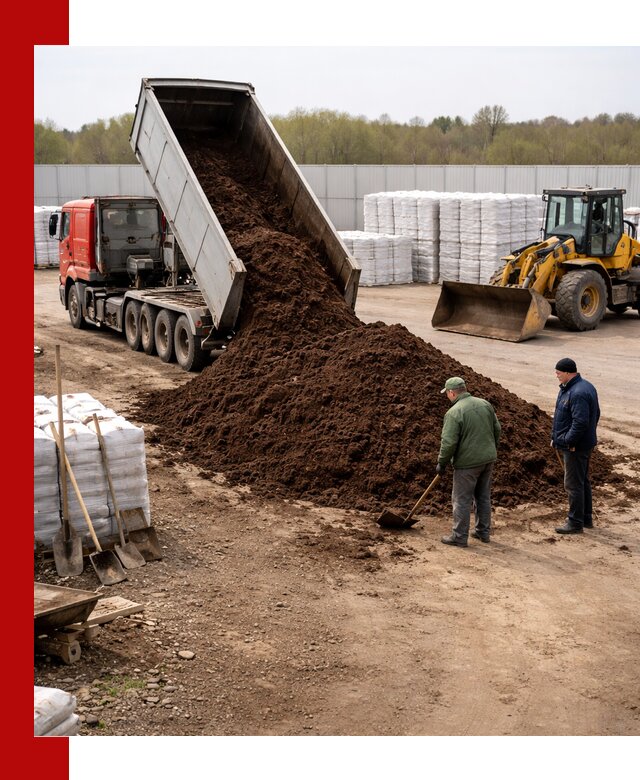 Доставка торфяных смесей оптом и в розницу в Кольчугине