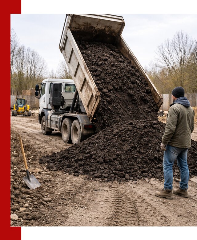 Доставка чернозема навалом в Кольчугине быстро и выгодно