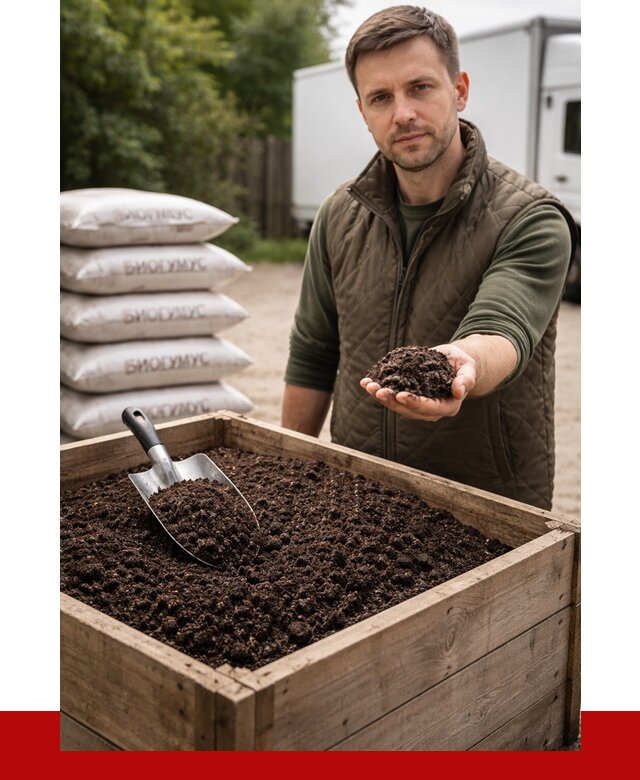 Купить биогумус в Кольчугине с доставкой от 8645 р. за куб | ПРОНЕРУДКль