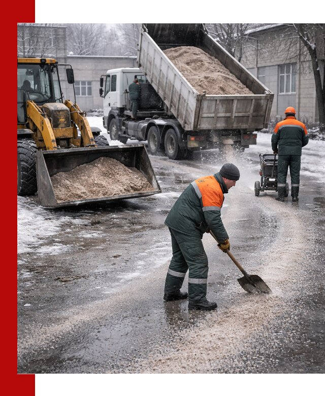 Реагент против гололеда с доставкой и нанесением в Кольчугине