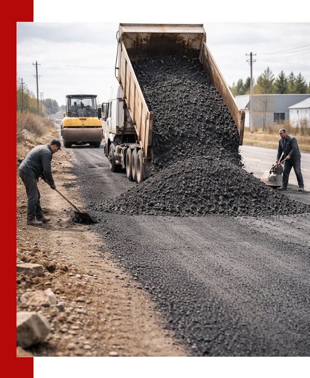 Асфальтовая крошка для дорог в Кольчугине — поставка и доставка