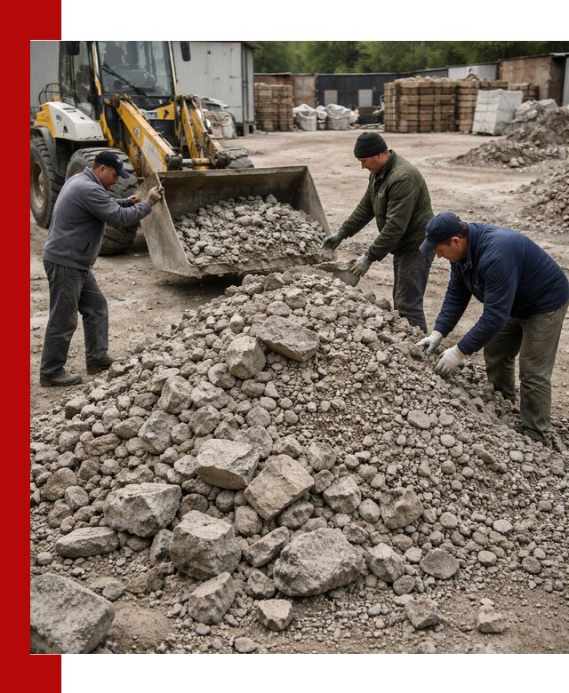 Демонтаж и вывоз бой бетона в Кольчугине