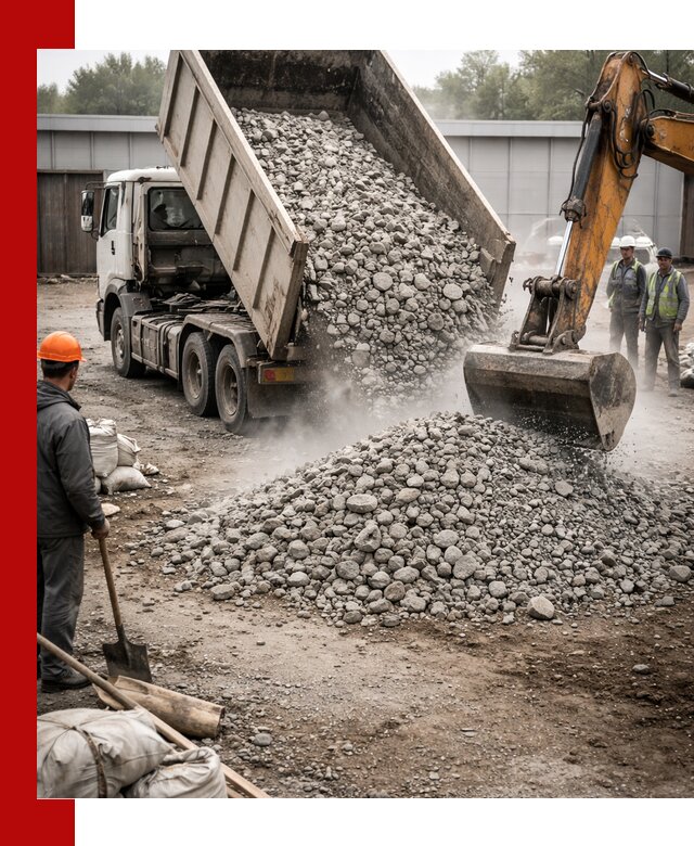 Доставка дробленого бетона в Кольчугине оптом и в розницу