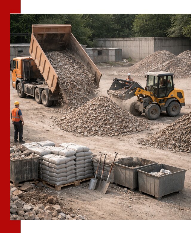 Вторичные материалы для отсыпки в Кольчугине — поставка и доставка