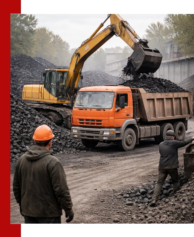 Доставка угля автотранспортом в Кольчугине быстро и выгодно