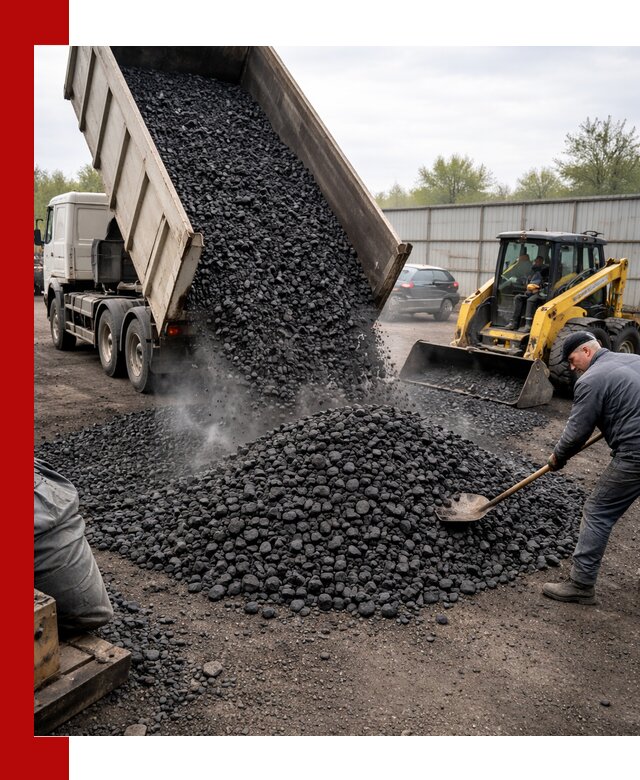 Доставка угля орех в Кольчугине оптом и в розницу