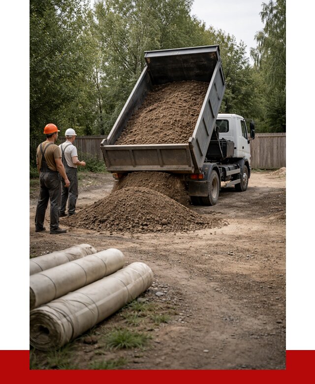 Доставка сыпучих материалов самосвалом в Кольчугино от 4272 р. | ПРОНЕРУДКль