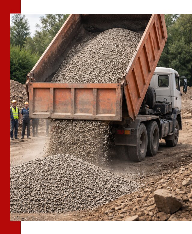 Доставка сыпучих материалов самосвалом в Кольчугине быстро и надежно