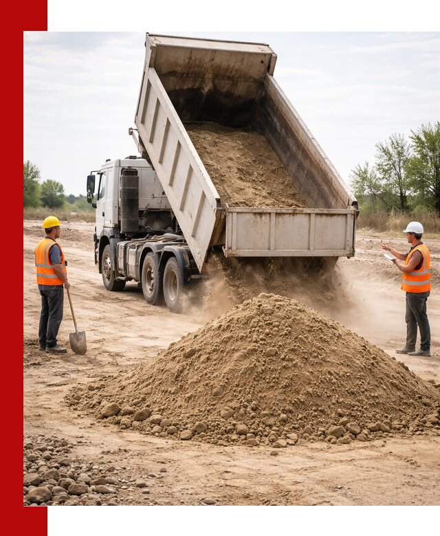 Доставка самосвалом 15 кубов в Кольчугине за город и по городу