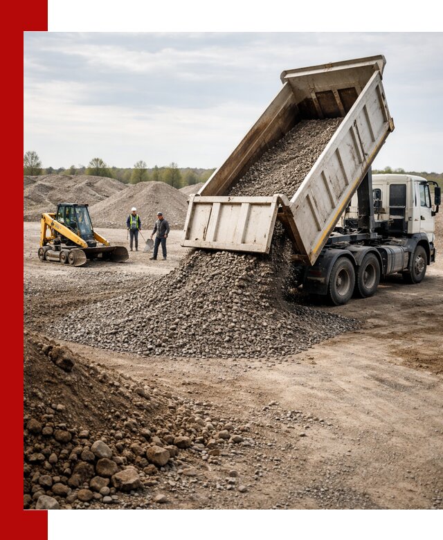 Доставка самосвалом 25 м³ в Кольчугине быстро и надежно