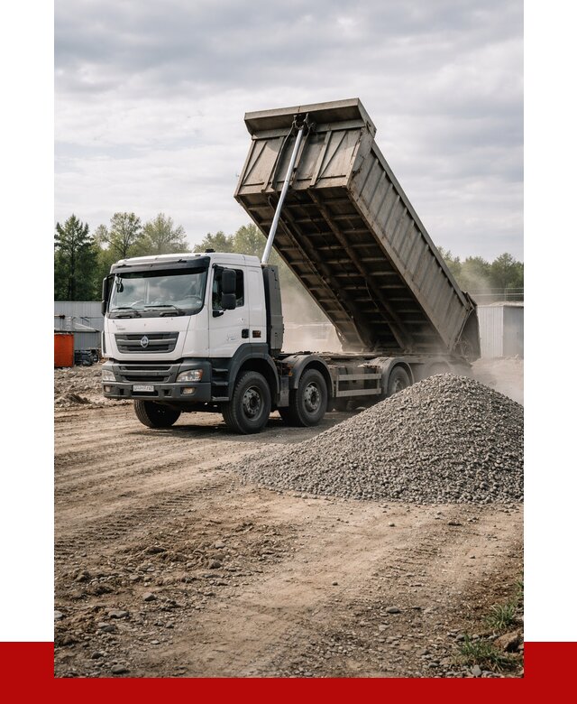 Доставка самосвалом 40 кубов в Кольчугине от 9154 р. | ПРОНЕРУДКль