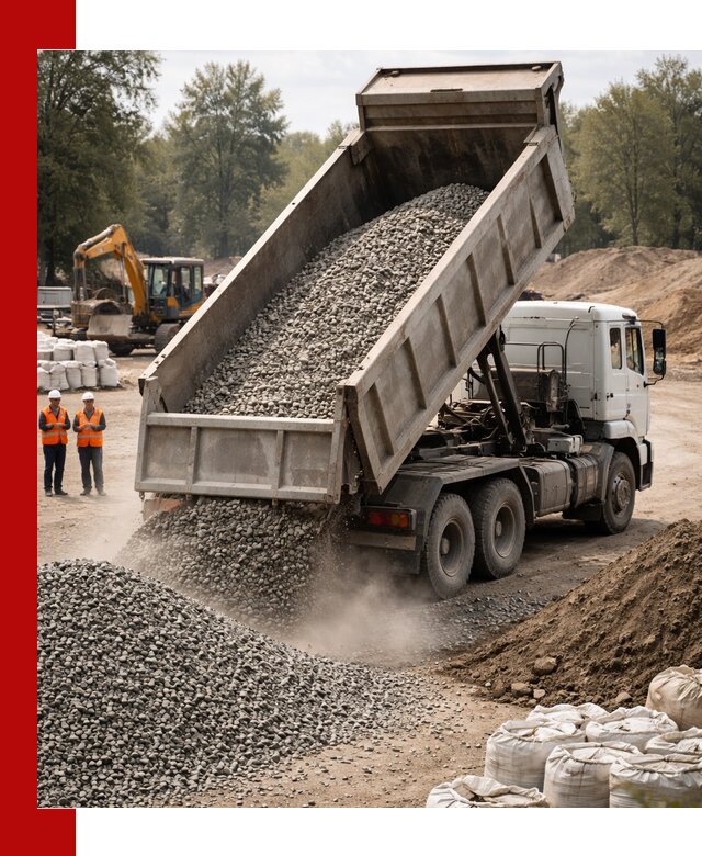 Аренда самосвала в Кольчугине для доставки сыпучих и нерудных материалов