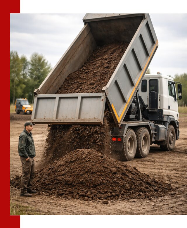 Аренда самосвала с водителем в Кольчугине для сыпучих грузов и навоза