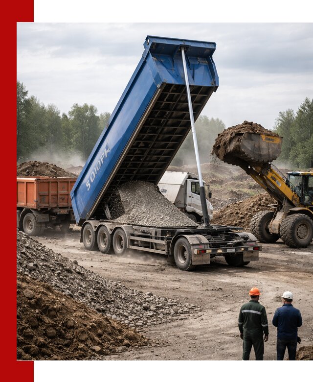 Аренда тонар 40 тонн в Кольчугине с доставкой материалов