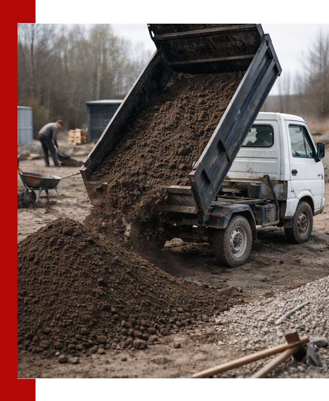 Аренда минисамосвала в Кольчугине для доставки сыпучих материалов