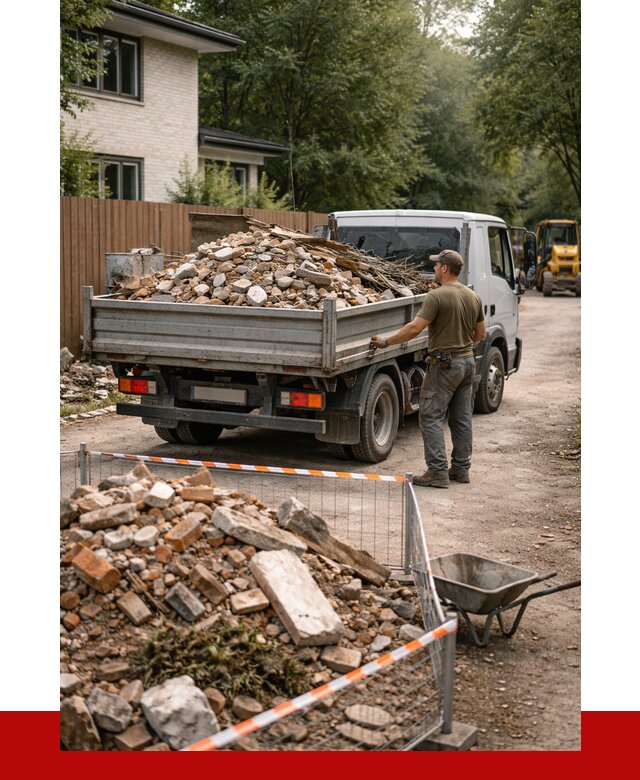 Вывоз строительного мусора с погрузкой в Кольчугине от 7628 р | ПРОНЕРУДКль