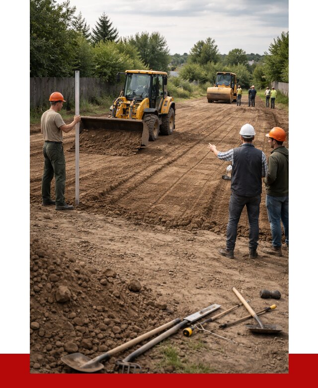 Планировка участка грунтом в Кольчугине от 4577 р ПРОНЕРУДКль