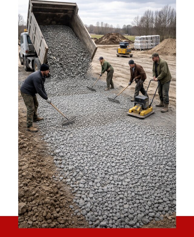 Устройство щебеночной подушки в Кольчугине от 4577 р. ПРОНЕРУДКль